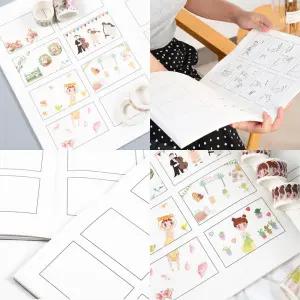 콘티노트 4컷 8컷 A4 A5 만화노트 스토리보드