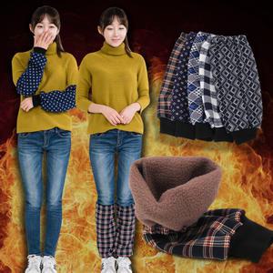 패턴기모 핫토시 겨울방한토시 팔,다리겸용 공장 작업시 농어촌 사무실 소매보호 암웨어 기모안감