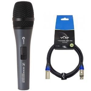 [젠하이저] E845S+5M 케이블 유선마이크 다이나믹 E-845 스피치 보컬용 가수 공연용 초지향 학교 강당