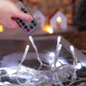 크리스마스 미니트리 전구 LED 건전지 코드 호환 프리미엄 100P 3in1  어댑터포함) 줄조명 캠핑 카페 장식