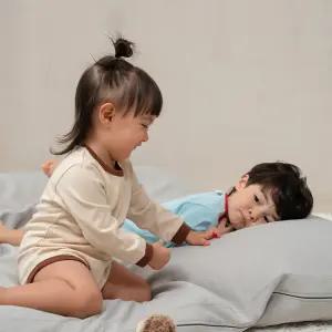 * 베이비붐 5+1 항균 무형광 양면 바디슈트 밤부 모달 골지 신생아 아기 유아 내복 수트 국내생산 실내복