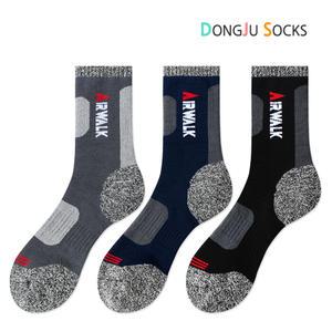 에어워크 남성 면기모 등산 중목 양말 1족