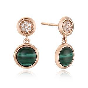 [라디오사] 14K 말라카이트 귀걸이 LK14F-6400E