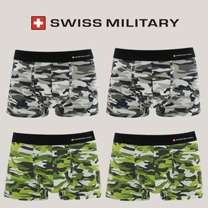 스위스밀리터리 남자팬티 드로즈 카모스타일 4종 속옷세트