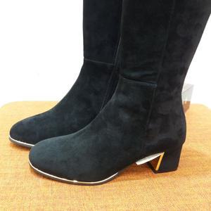 [행복한백화점][에스콰이아]포트폴리오 스웨이드 스판  5센치굽 검정색 640