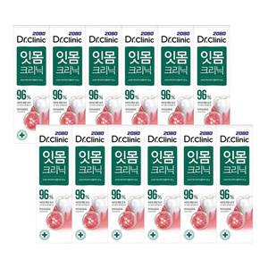 2080 닥터크리닉 잇몸 크리닉 치약 120g x12개