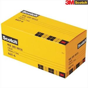 [3M] 스카치 투명 양면테이프 리필 오피스팩 665-6 (18mm x 7.6M)