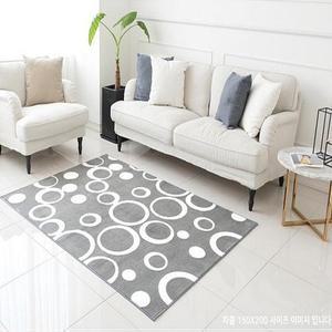 [매직크린] 북유럽풍 버블 극세사 러그 그레이100X150