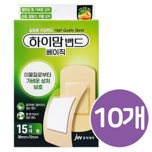 중외제약 하이맘밴드 이지베이직 대형 15매 x 10개