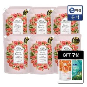 [르샤트라1802]르샤트라 생화향기 고농축 섬유유연제 피오니부케 1.6L x 6개