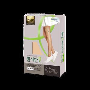 동국제약 센시안 압박스타킹 데일리 Free사이즈 (블랙/베이지) 1입
