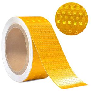 5cm x 20M 고휘도 반사 테이프 황색 빛반사 야간 오토바이 차량 자전거 안전표시 스티커