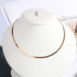 14K 18K 뱀줄 목걸이 스네이크 오메가 체인 초커 데일리 레이어드 여자 친구 선물