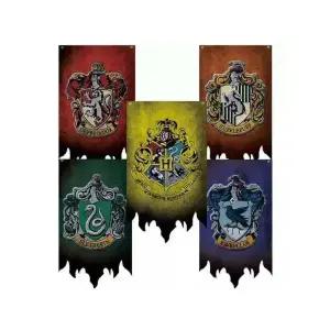 해리포터 호그와트 기숙사 깃발 배너