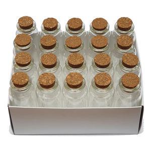 미니유리병 30x80mm 20개/코르크마개 향수 오일 와인 화장품 소형용기 미니어쳐 병편지 비밀메모 팬시용품