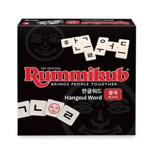 [놀이속의세상] 루미큐브 한글워드 블랙 정품 보드게임 (+사전/타일 주머니)
