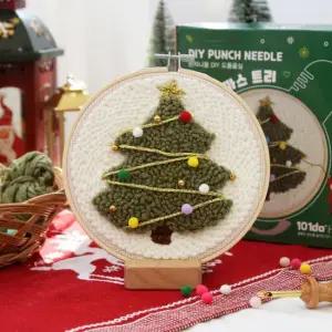 아트박스 101도 펀치니들 DIY 도톰울실 크리스마스 트리