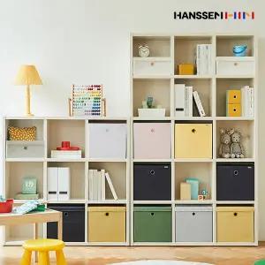 한샘 샘 폴리 수납바스켓 (대) 뚜껑포함 샘책장호환 수납박스 정리