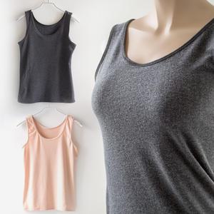 국산 따뜻한 여성 기모나시 스판민소매 겨울런닝 빅사이즈 616