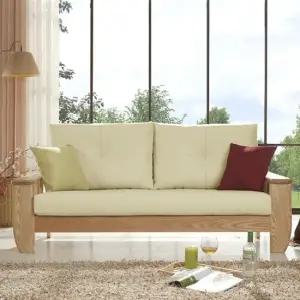 더젠 세비아404 고급원목 3인용 인조가죽소파 3인용 소쿠션1개증정