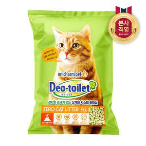 LG유니참 감자&사막화 Zero 고양이모래 4L