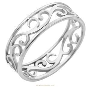 글라스 투각 순은 반지 실버 99% 여성 은반지 기념일 선물 생일 졸업 선물 당초 패션 주얼리 예쁜  9089