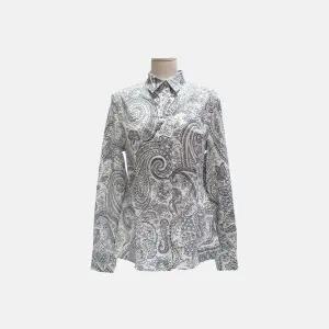 (에트로) 릴리 페이즐리 패턴 긴팔 셔츠