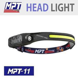 MPT 헤드랜턴 LED라이트 USB충전 모션센서 생활방수 (안전모 고리 4개+케이스+비너고리) 포함 MPT-11