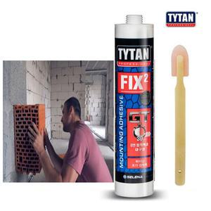 타이탄픽스2 TYTAN FIX2 낱개 백색 흑색 연회색 초강력접착제 수중방수 습기경화용 실리콘 목재 금속 석재 접착
