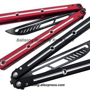 Baliplus-크라켄 클론 V3 /7075 크라켄 발리송 버터플라이 트레이너 나이프 채널 알루미늄 핸들 프리 스윙