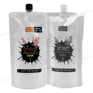 [DK] 윈 센스 트리트먼트 칼라크림 500ml+500ml 저자극 염색 오징어먹물 성분함유