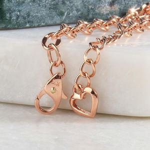 14K 18K 할로우 클립 체인 팔찌 언발 볼드 레이어드 금 여자 친구 와이프 선물