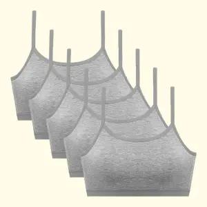 주니어브라 5매세트 심리스 청소년 노와이어 초등 중학생 일체형패드 브라탑