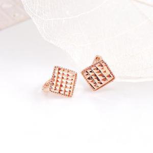 14k 컷팅 마름모 원터치 귀걸이 OPNIE4459-1