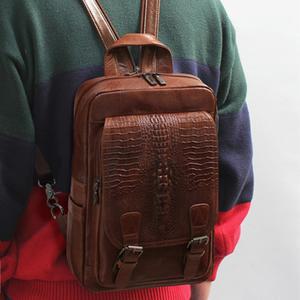 데일리 슬링백가방 매신저백 악어 패턴 소형백팩 소가죽 재재데이