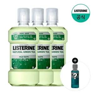[리스테린][쿨민트100ml증정] 리스테린 내추럴 그린티 마일드 750ml x3