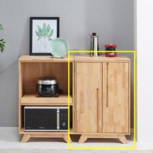 주방수납장 600 고무나무원목 거실 멀티선반 침실협탁