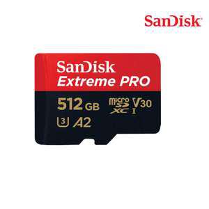 샌디스크 마이크로SD카드 Extreme Pro 512GB Class10 MLC메모리