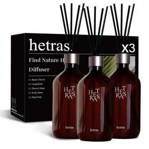 헤트라스 프리미엄 대용량 디퓨저 선물세트 호텔 우드 × 500ml 3개