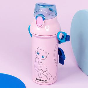 포켓몬스터 앵커 원터치 어깨끈 물통 뮤 끈있는 초등학생 유치원 물병