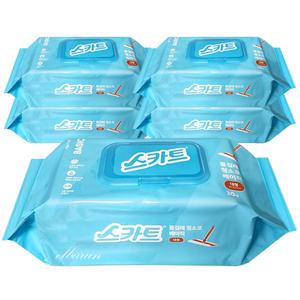 스카트 물걸레 청소포 베이직 대형 30매x5개 / 유한킴벌리