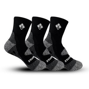 몽벨 넘버원 등산 양말 여성용 쿠션 중목 MB-S09 블랙 3족