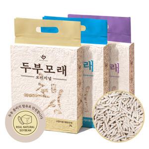 초심 고양이 두부모래 가는입자 진공포장 콩비지함유 7L x 4개