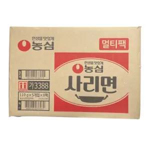원씨푸드 농심 사리면 110g X 40개입 한박스(라면사리 40봉)