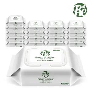 리턴투네이처 레이온100% 물티슈 캡형 20매 x 18팩