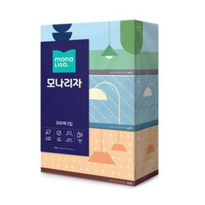 모나리자 미용티슈 300매x3입 1팩