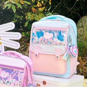 [보리보리/피터젠슨]피터젠슨 PJ 슈가 프리즘 무빙 백팩 + 파우치(신주머니 활용) SET_PSS62UP05M_MT