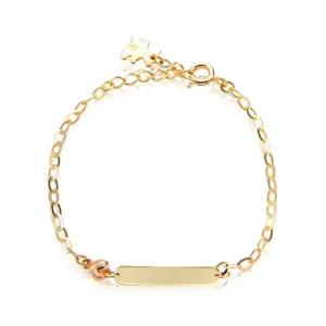 18K 미니스틱 각인 미아방지 아기 체인팔찌 IRB38238