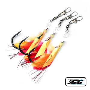 대구사비끼(3개입) 닭털 왕대구 바늘 SD-013 대형어종 선상 낚시 채비 소품