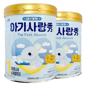 남양 아기사랑수 더 퍼스트 어드밴스 분유 1단계 750g 2개